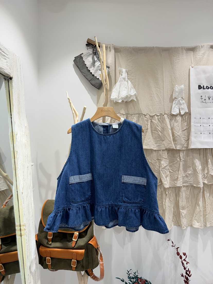 BLOOM韓國代購女裝新品休閑26春夏職業推薦人氣吊帶背心口袋BLOOM-S吊帶/背心