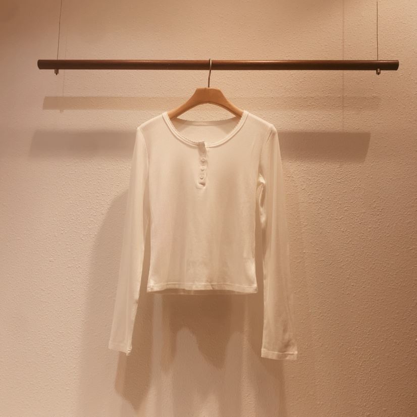 DARLUZ_MI韓國代購女士新款推薦時尚人氣真品熱賣長袖T恤DARLUZ_MI長袖T恤