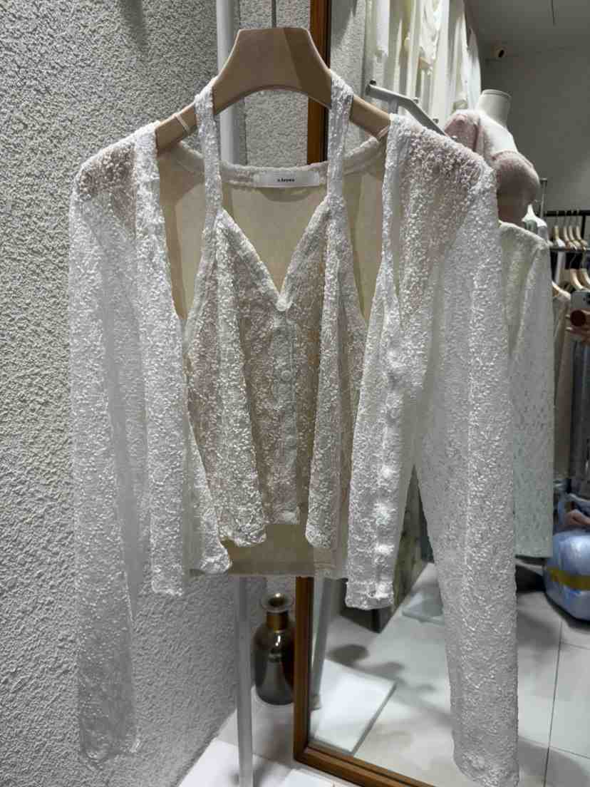 N BROWN韓國代購女士新品休閑襯衫蕾絲衫假兩件套裝蕾絲N BROWN襯衫/蕾絲衫