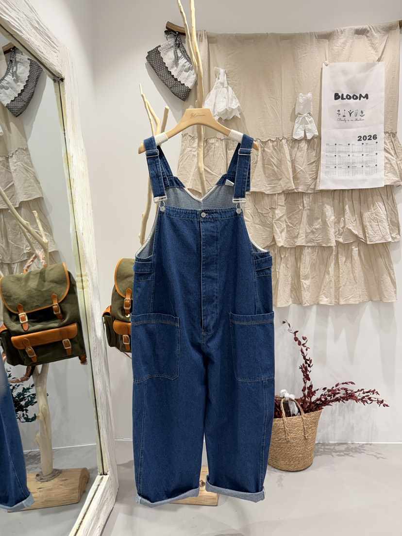 BLOOM東大門代購女士新款推薦真品人氣熱賣休閑26春夏背帶褲BLOOM-S背帶褲