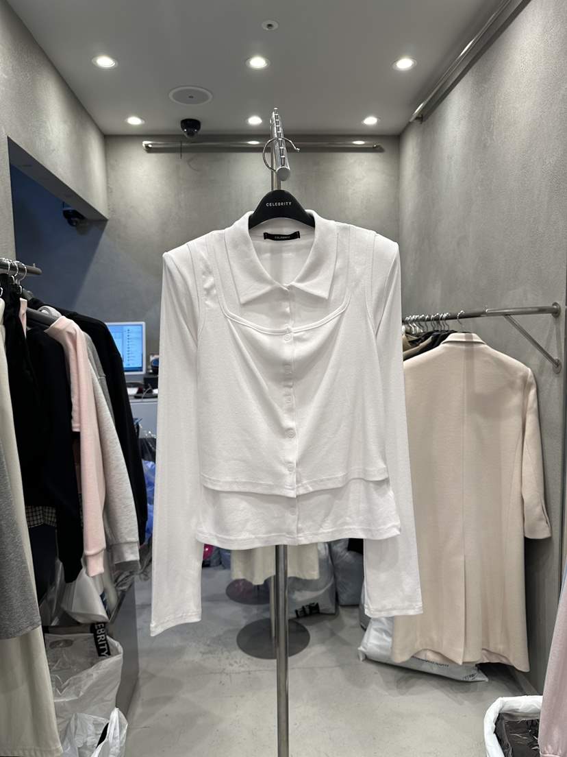 CELEBRITY-A韓國直郵女士新款真品時尚熱賣26春夏長袖T恤CELEBRITY-A長袖T恤