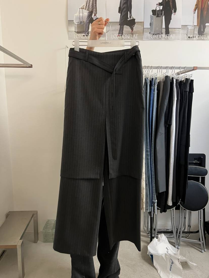 LONDON FLAT東大門直郵女士新品時尚推薦熱賣裙褲含腰帶LONDON FLAT裙褲