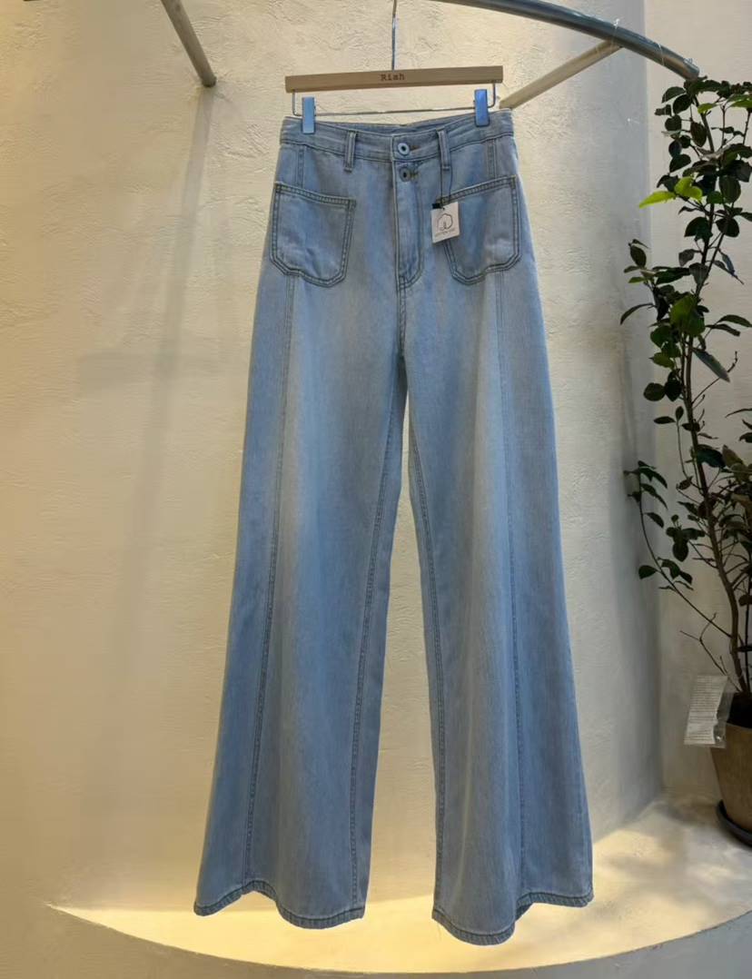 RIAH韓國直郵女士新品時尚休閑26春夏熱賣推薦職業牛仔褲RIAH牛仔褲