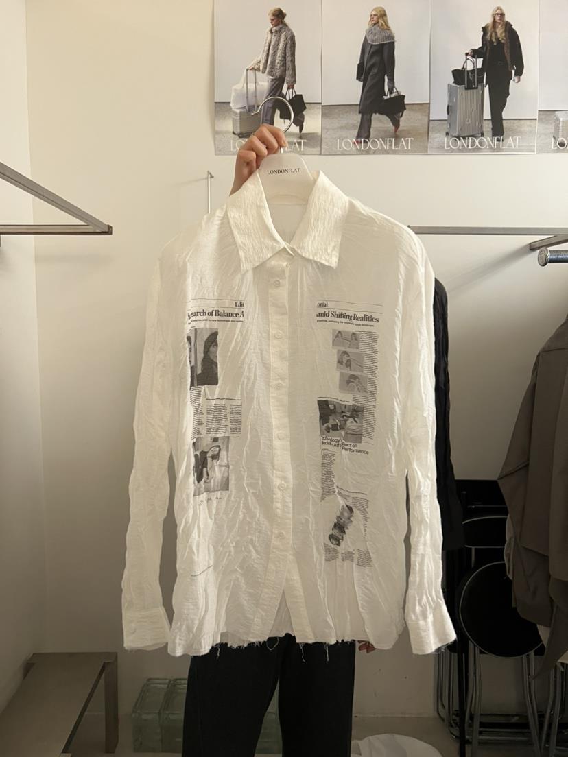 LONDON FLAT韓國代購女裝新品休閑26春夏職業襯衫蕾絲衫LONDON FLAT襯衫/蕾絲衫