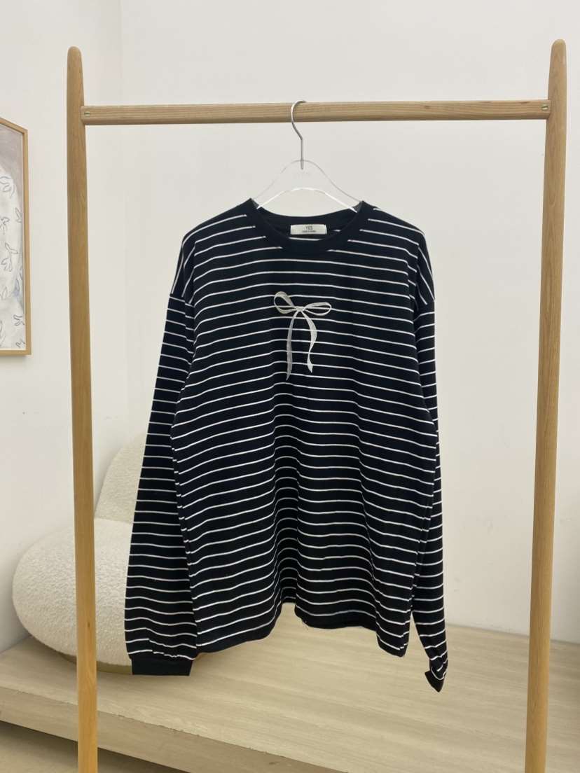 YES東大門實拍女裝新款時尚推薦職業熱賣真品26春夏長袖T恤YES長袖T恤