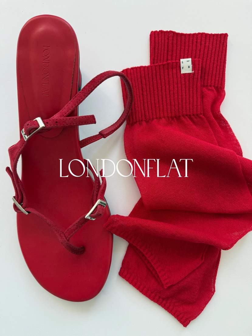 LONDON FLAT韓國直郵女裝新品熱賣人氣時尚職業涼鞋拖鞋LONDON FLAT涼鞋/拖鞋