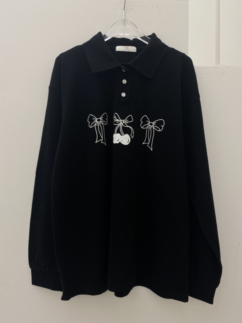 YES韓國代購女裝新款職業人氣熱賣休閑26春夏真品長袖T恤YES長袖T恤