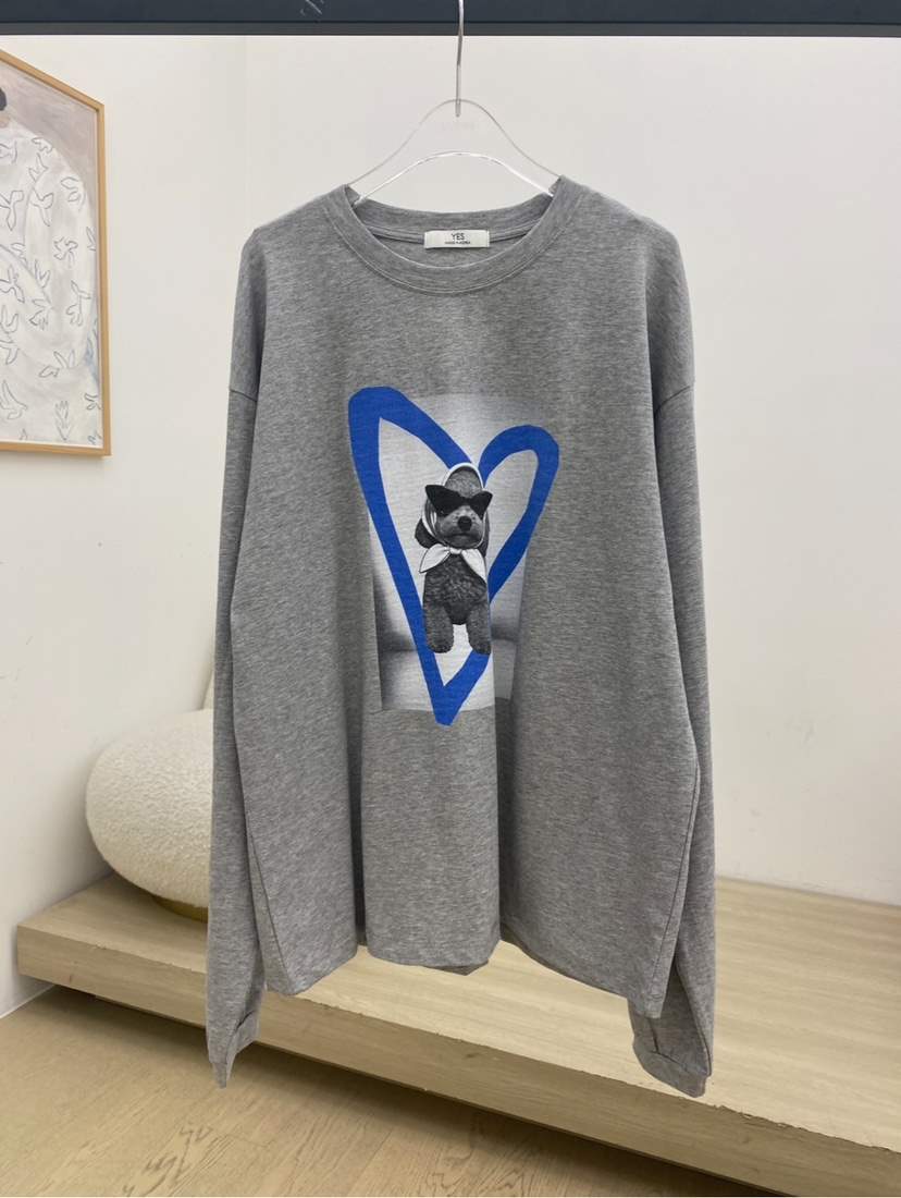 YES東大門直郵女裝新款時尚休閑推薦熱賣26春夏職業長袖T恤YES長袖T恤