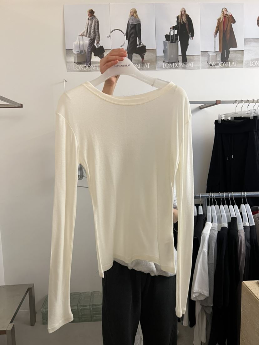 LONDON FLAT東大門實拍女裝新款推薦職業熱賣人氣長袖T恤LONDON FLAT長袖T恤