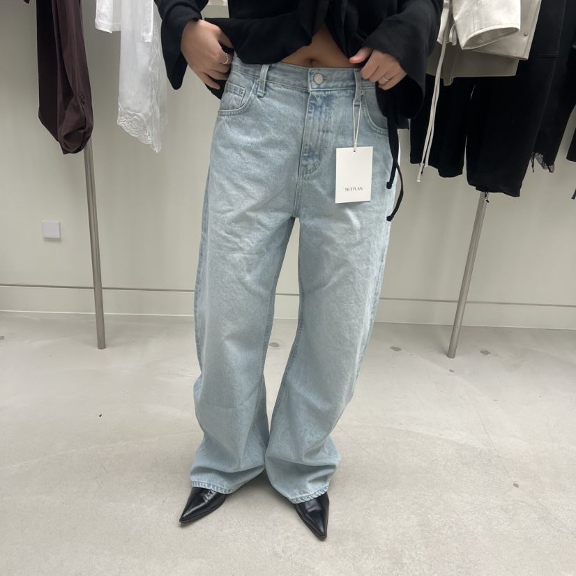 NUTPLAN韓國代購女士新品真品26春夏人氣牛仔褲不含腰帶棉NUTPLAN牛仔褲