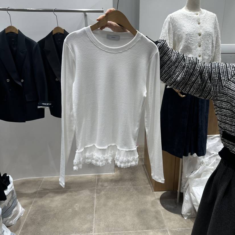 ENVY東大門實拍女裝新款人氣熱賣時尚真品推薦職業長袖T恤ENVY長袖T恤