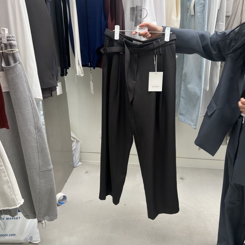 NUTPLAN東大門實拍女士新款休閑推薦時尚26春夏休閑褲含腰帶NUTPLAN休閑褲