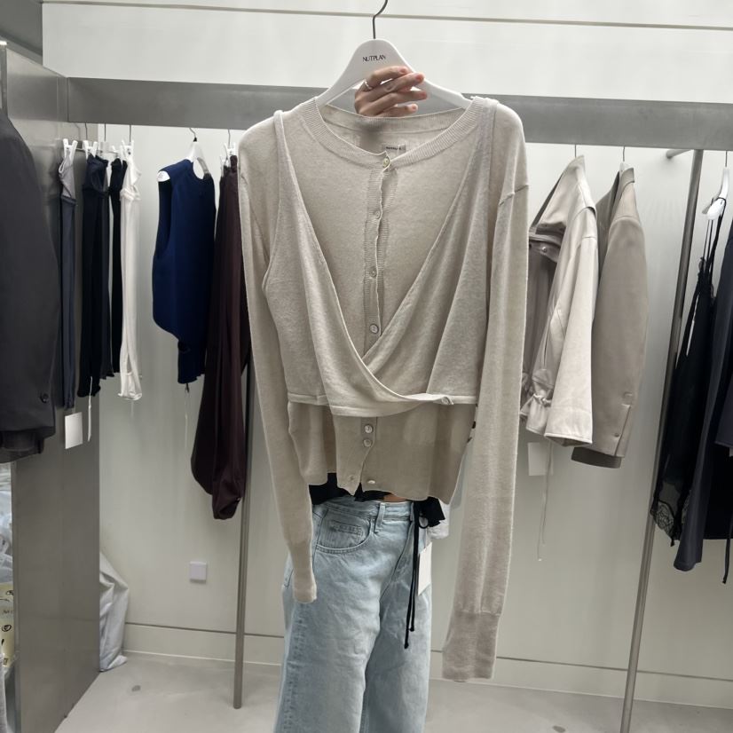 NUTPLAN東大門直郵女士新款時尚職業人氣真品套裝亞麻開衫NUTPLAN套裝