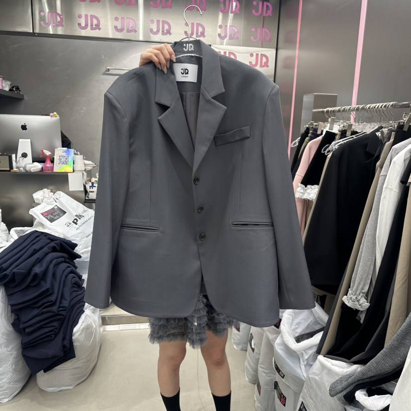 JUDYQUE韓國直郵女裝新品時尚推薦熱賣休閑真品人氣職業夾克JUDYQUE夾克