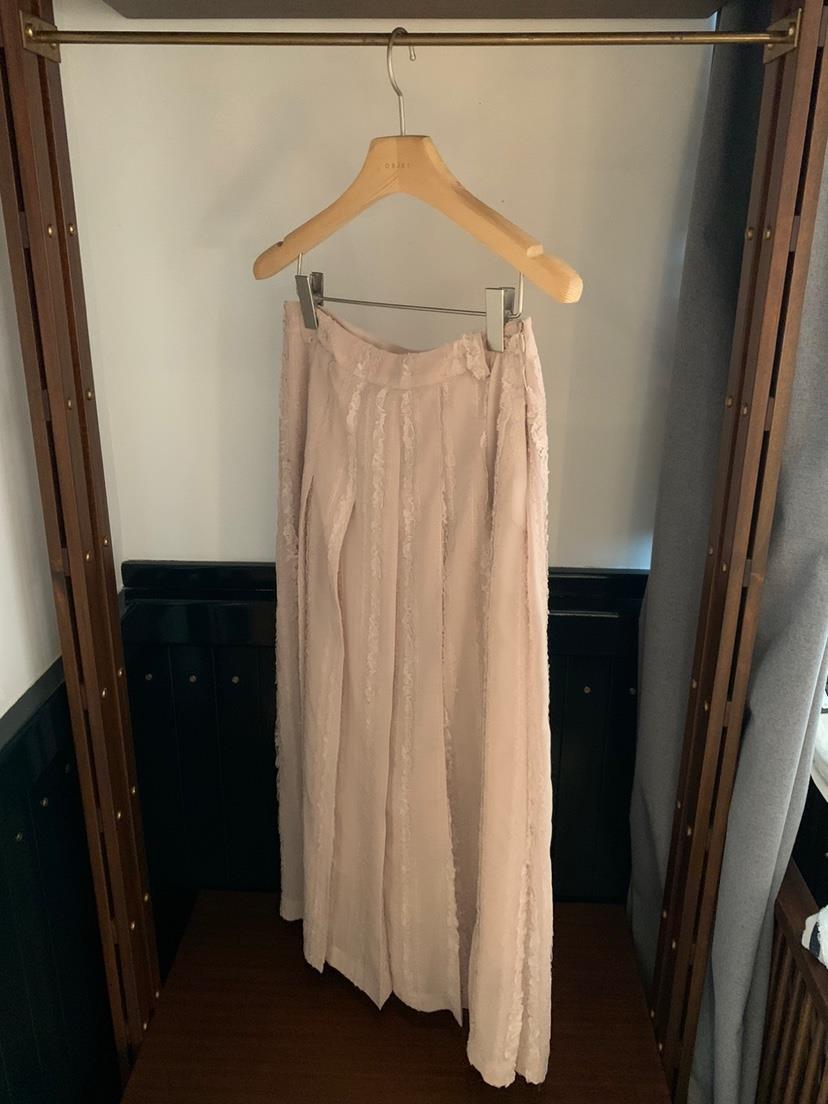 OBJET/LOVEUSU東大門實拍女士新款熱賣休閑長裙不含腰帶OBJET/LOVEUSU長裙