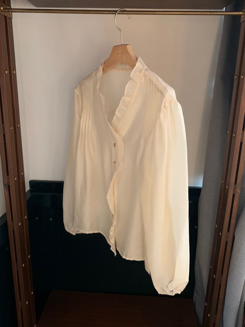 OBJET/LOVEUSU韓國代購女士新品26春夏真品推薦襯衫蕾絲衫OBJET/LOVEUSU襯衫/蕾絲衫