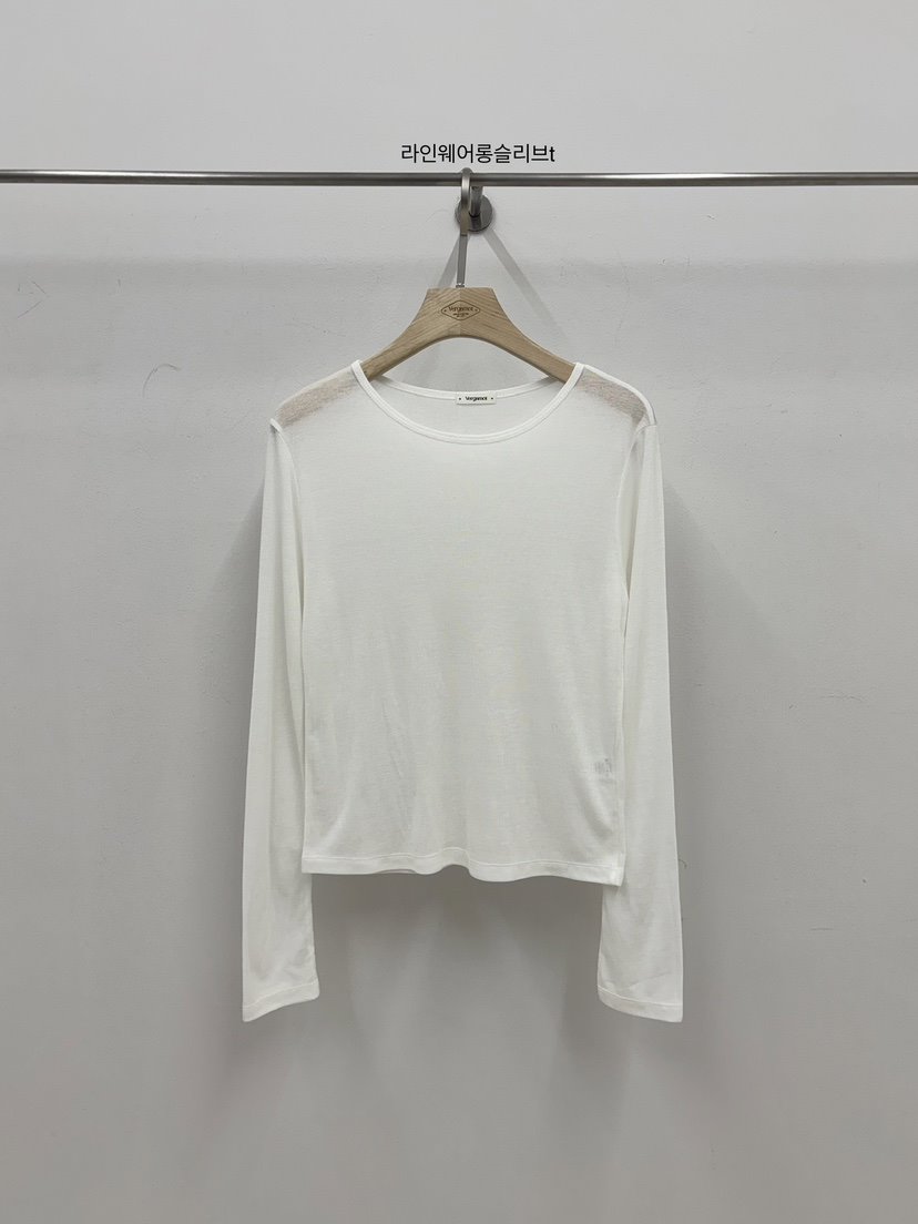 VERGAMOT韓國代購女士新款休閑人氣26春夏職業推薦長袖T恤VERGAMOT長袖T恤