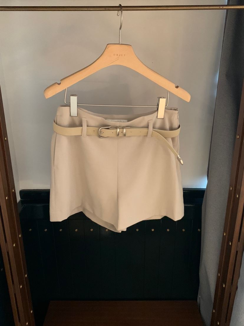 OBJET/LOVEUSU東大門直郵女裝新品時尚短褲不含腰帶系帶OBJET/LOVEUSU短褲