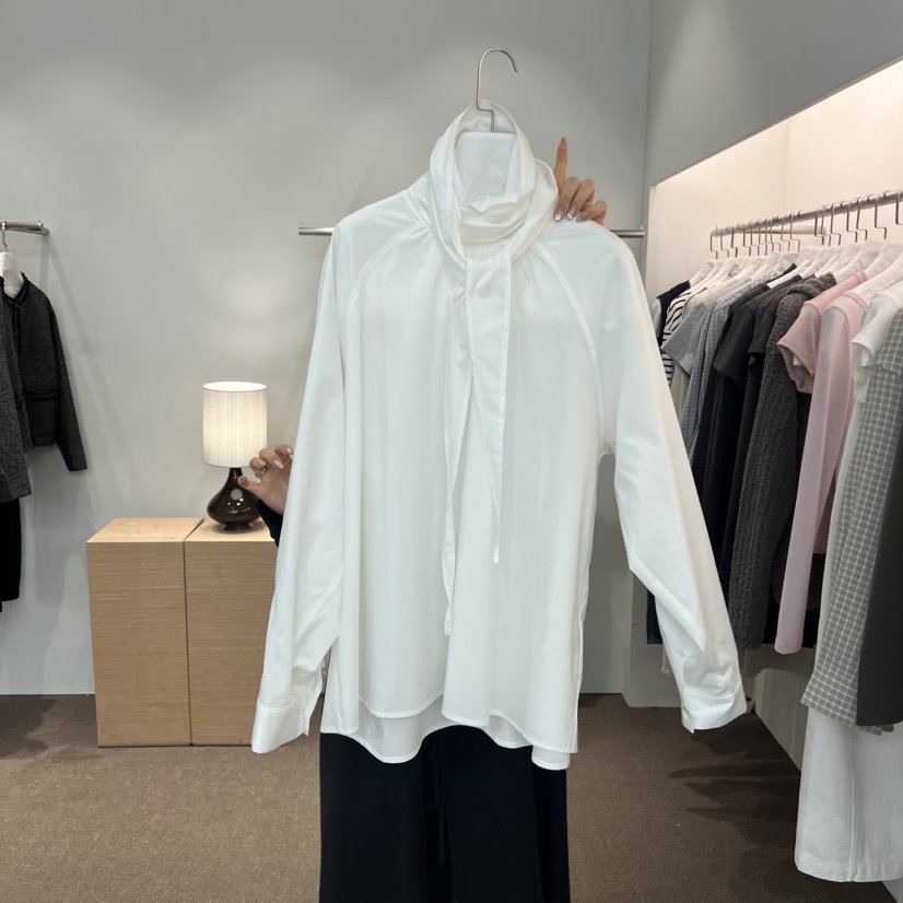 SIHO ARCHIVE韓國直郵女裝新款人氣休閑26春夏襯衫蕾絲衫圍巾SIHO ARCHIVE襯衫/蕾絲衫