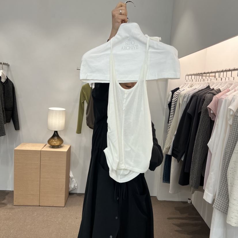 SIHO ARCHIVE韓國代購女士新款休閑26春夏職業人氣吊帶背心SIHO ARCHIVE吊帶/背心