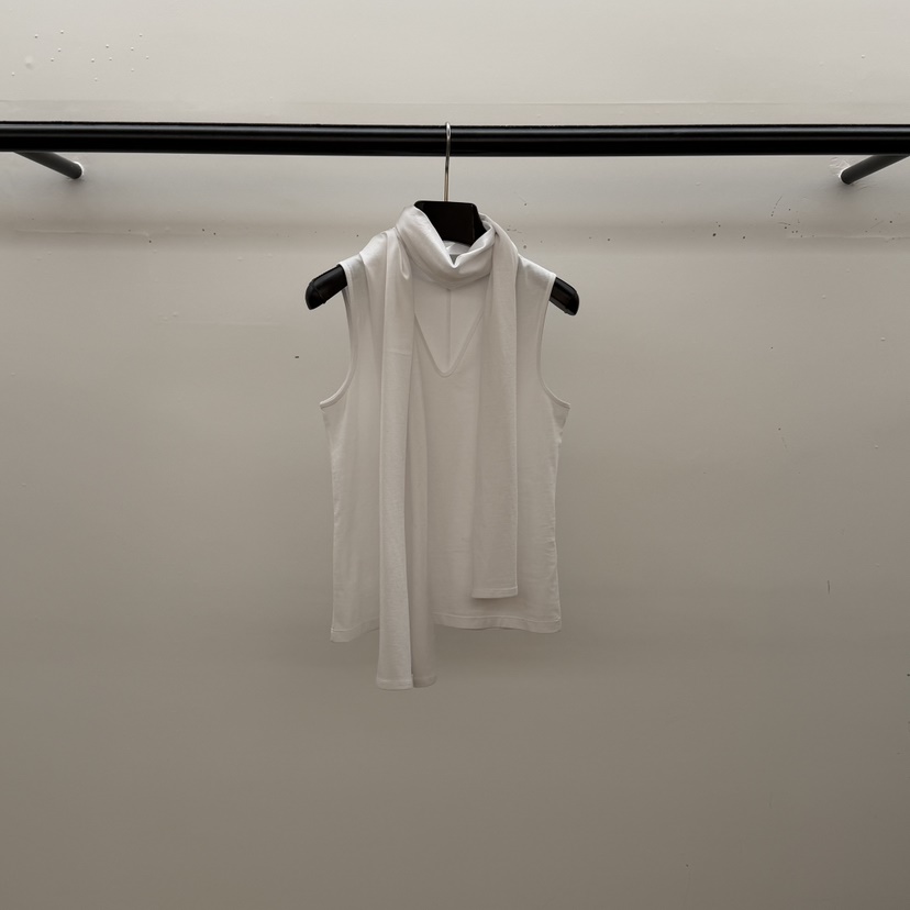 ID韓國代購女士新品職業26春夏時尚推薦吊帶背心含圍巾V領ID吊帶/背心