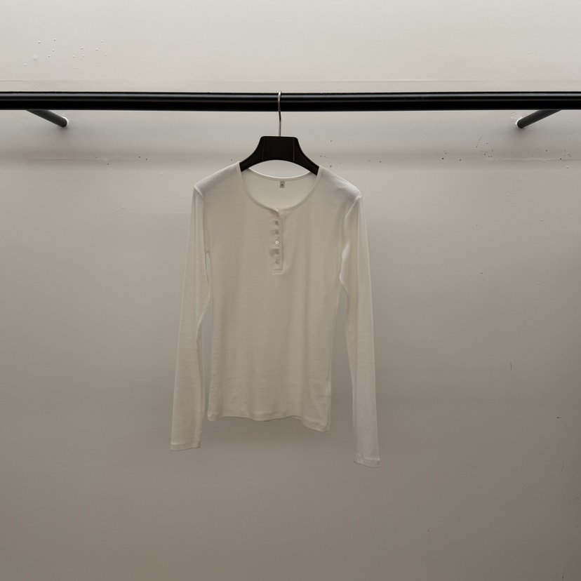 ID東大門代購女裝新款休閑時尚真品熱賣人氣推薦長袖T恤紐扣ID長袖T恤