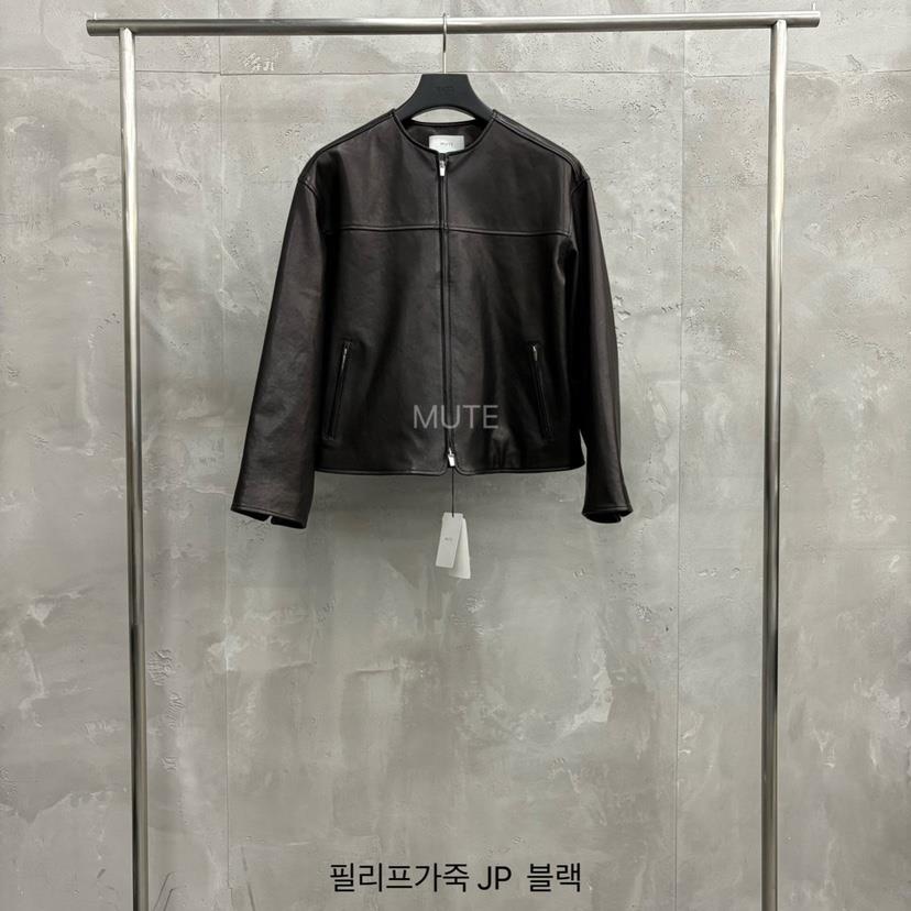MUTE-P東大門代購女士新款時尚人氣休閑26春夏職業皮衣皮革MUTE皮衣