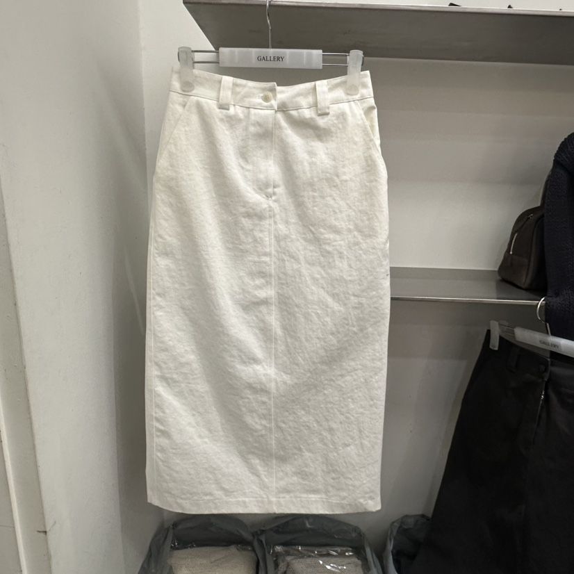 GALLERY-P東大門直郵女士新款熱賣職業時尚長裙口袋褶裥GALLERY-P長裙