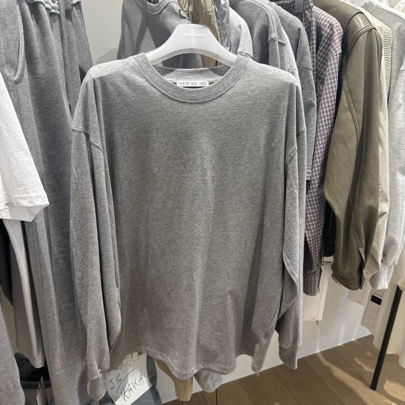 WE ARE/WELOVER東大門實拍女裝新品26春夏時尚推薦長袖T恤SHOP_WE ARE長袖T恤