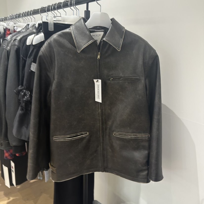 WE ARE/WELOVER東大門代購女裝新款真品休閑熱賣人氣皮衣SHOP_WE ARE皮衣