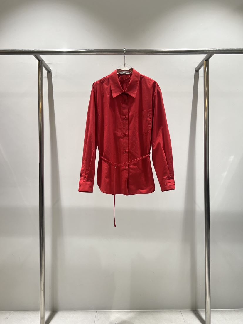 CESTLAVIE韓國直郵女裝新品人氣推薦職業襯衫蕾絲衫含腰繩CESTLAVIE襯衫/蕾絲衫