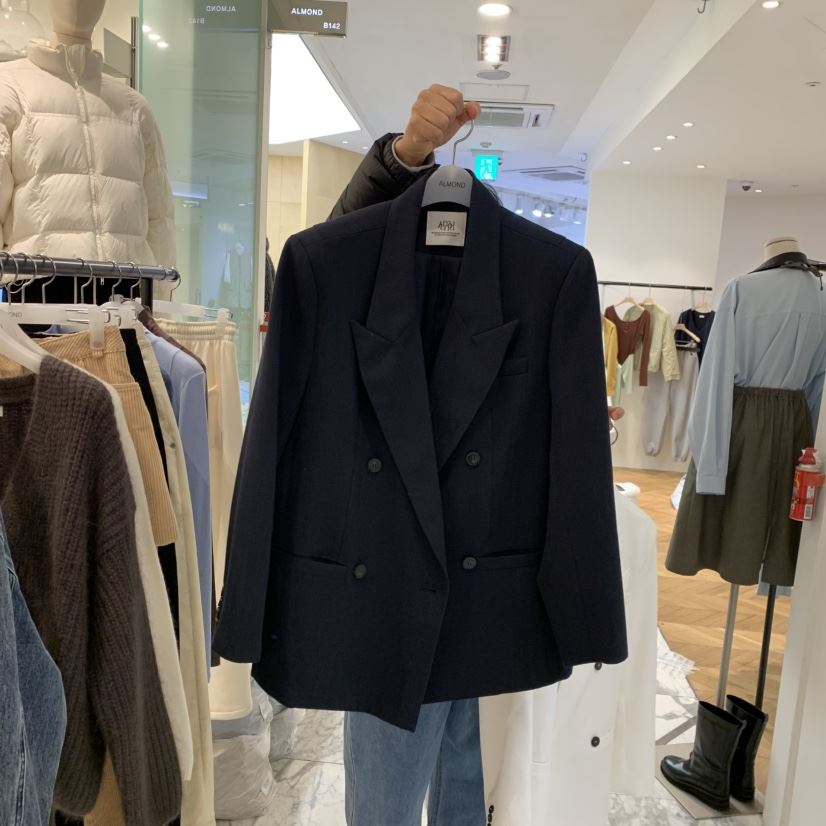 ALMOND韓國代購女裝新款26春夏人氣熱賣真品職業休閑夾克ALMOND夾克