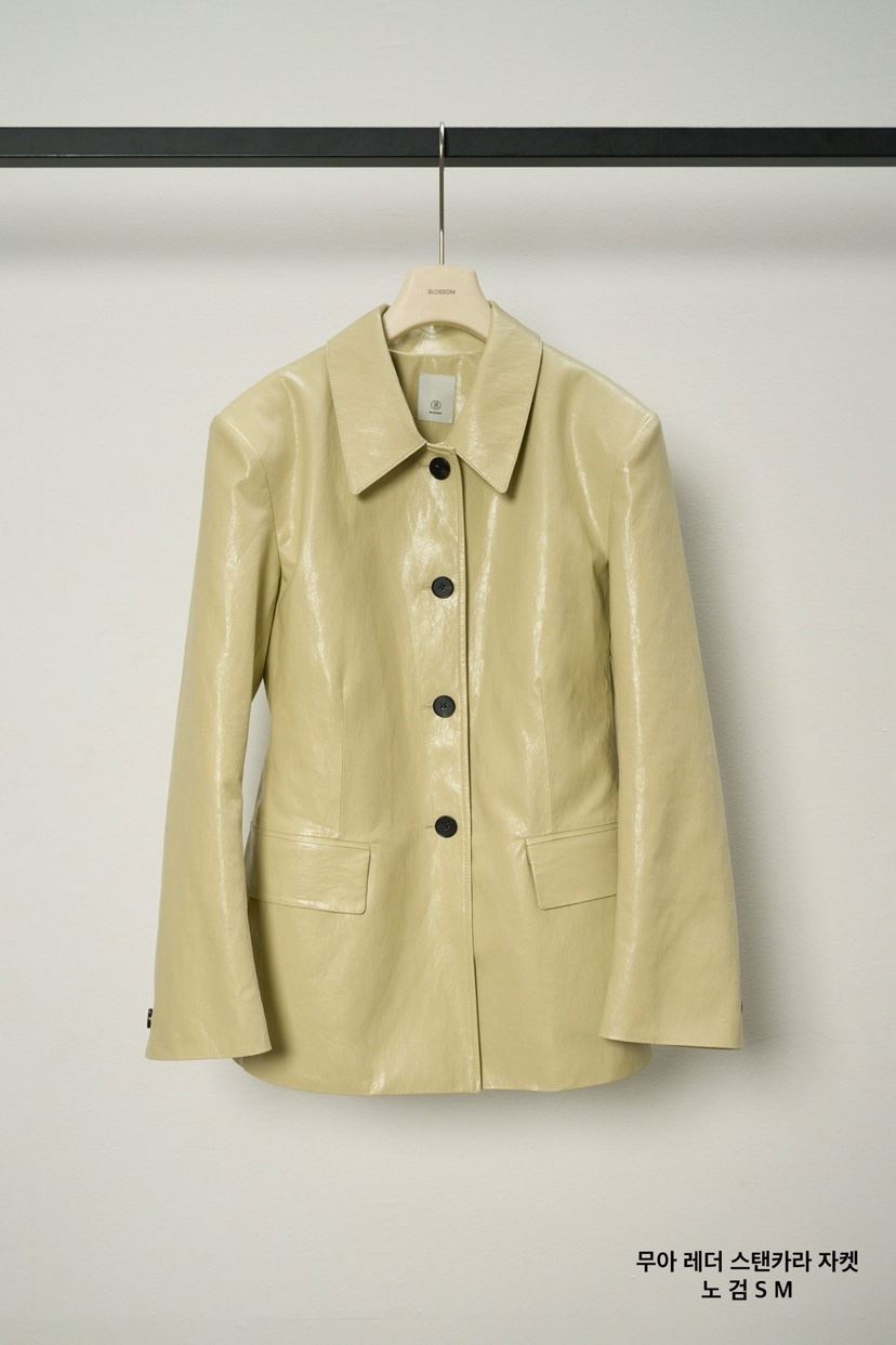 BLOSSOM韓國代購女裝新品人氣職業休閑熱賣真品時尚皮衣皮革BLOSSOM皮衣