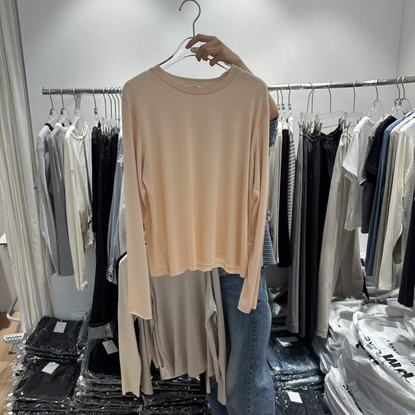 STORIES東大門直郵女士新品時尚26春夏休閑職業熱賣長袖T恤STORIES長袖T恤