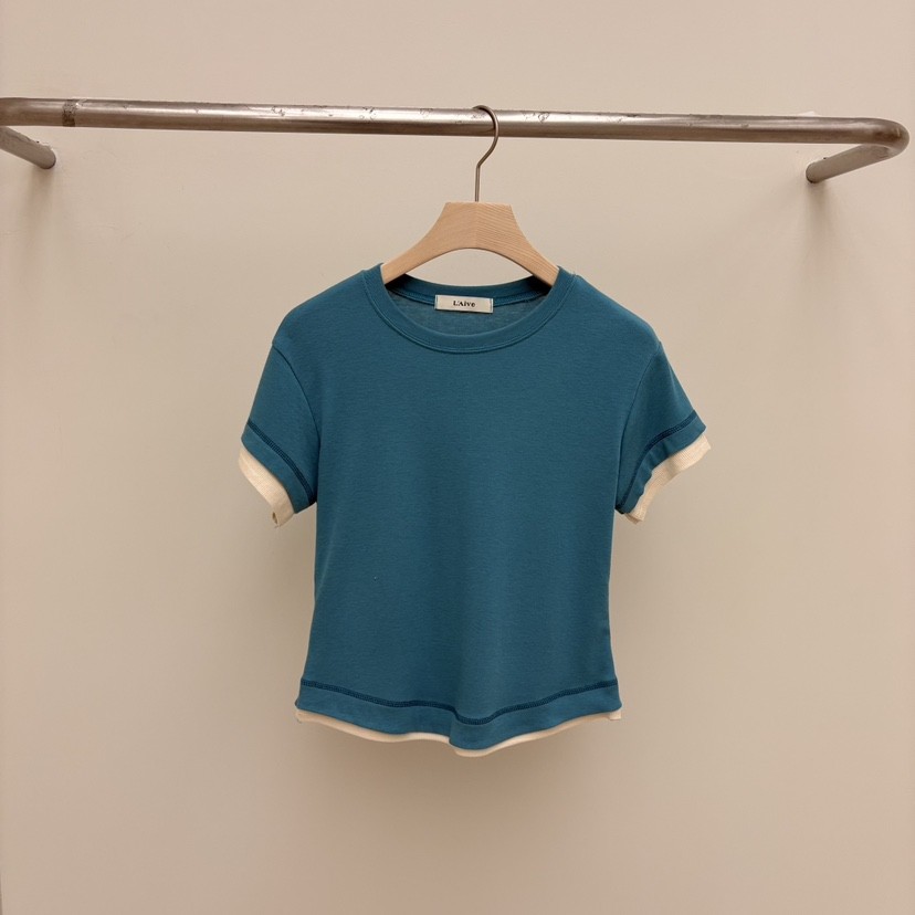 LAIVE東大門實拍女裝新款真品時尚推薦熱賣休閑人氣26春夏T恤LAIVET恤