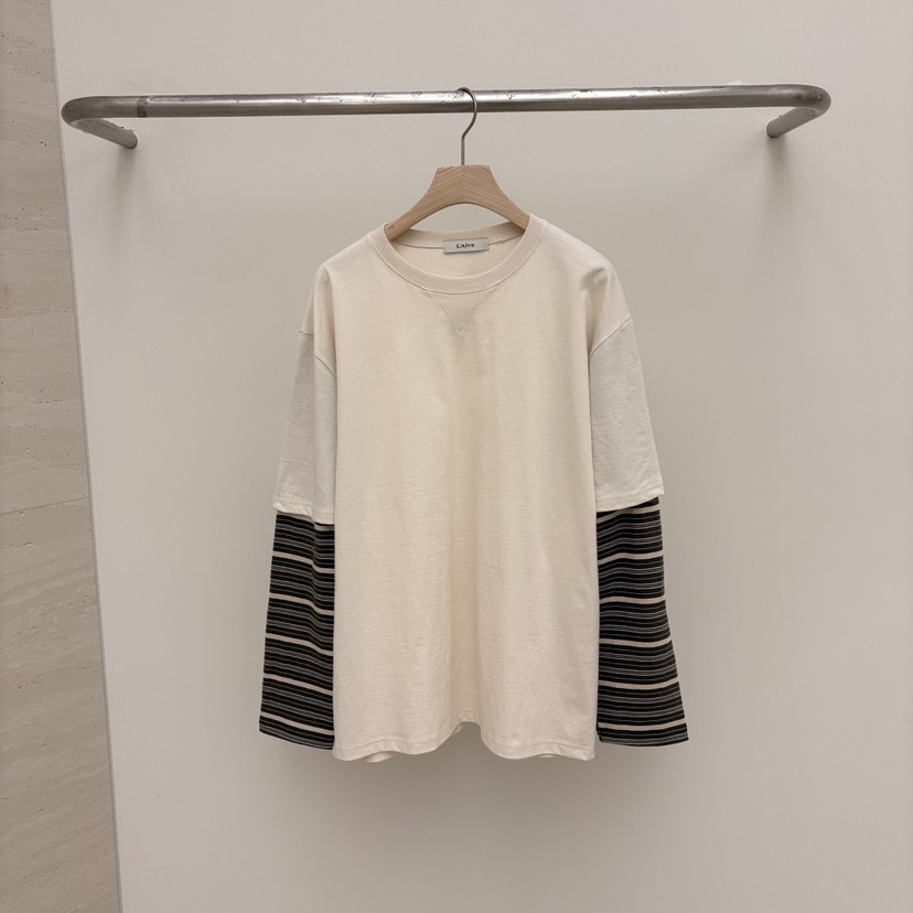 LAIVE東大門實拍女裝新品推薦職業熱賣時尚26春夏長袖T恤LAIVE長袖T恤