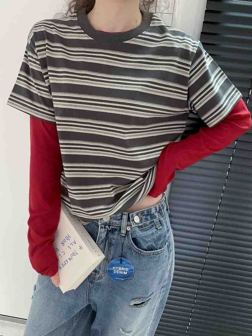 I MFACT韓國直郵女士新款人氣休閑職業推薦時尚T恤不含內搭I MFACTT恤