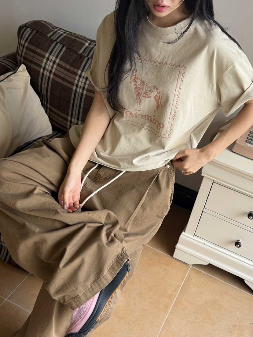 I MFACT韓國代購女士新品休閑熱賣時尚真品26春夏推薦T恤I MFACTT恤