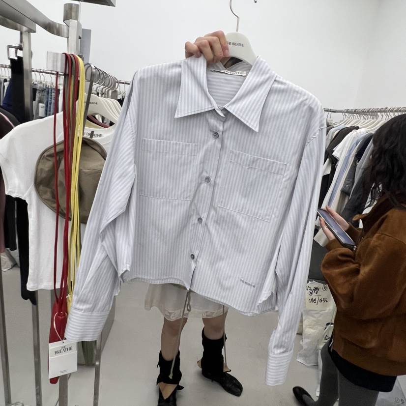 BREATHE東大門直郵女裝新品推薦休閑熱賣真品職業襯衫蕾絲衫BREATHE襯衫/蕾絲衫