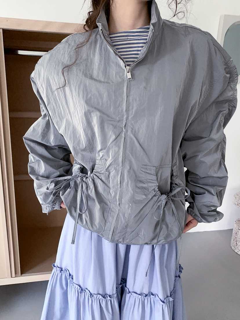 I MFACT東大門實拍女裝新品時尚熱賣26春夏職業夾克褶皺I MFACT夾克