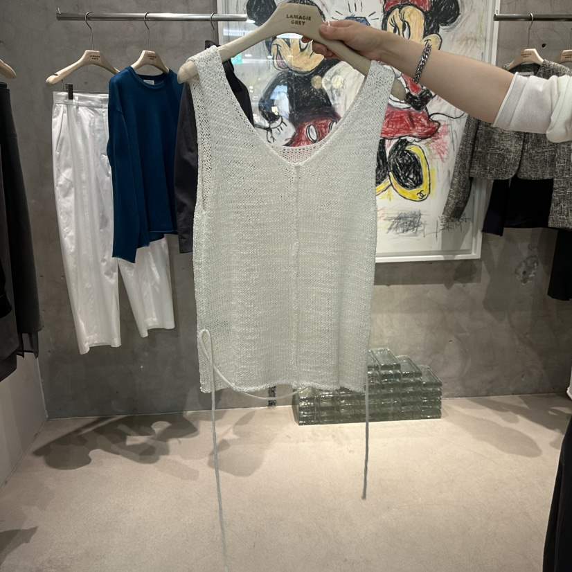 LAMAGIEPIE/LAMAGIE GREY韓國直郵女裝新款休閑吊帶背心含腰繩LAMAGIEPIE/LAMAGIE GREY吊帶/背心