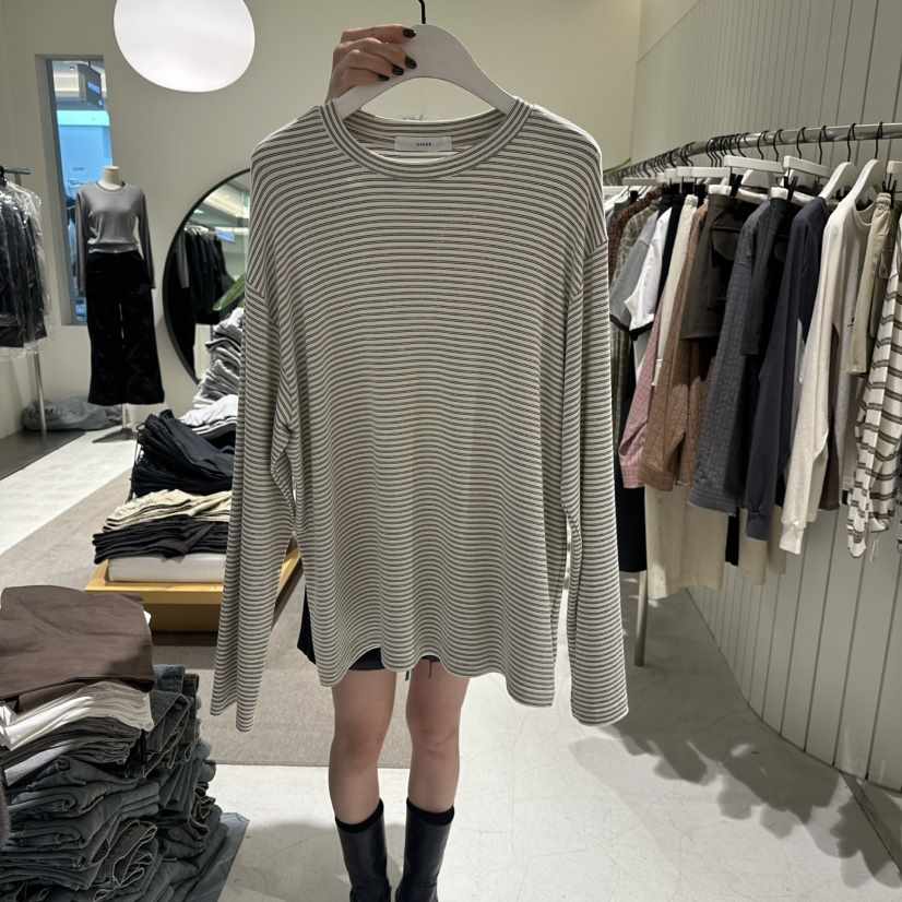 GRADE韓國代購女裝新款推薦真品熱賣時尚休閑長袖T恤柔軟GRADE長袖T恤