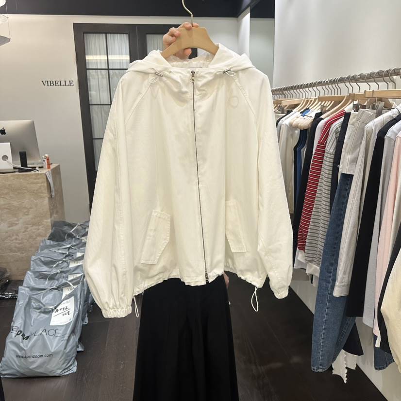 VIBELLE東大門實拍女士新款休閑熱賣推薦職業26春夏夾克連帽衫VIBELLE夾克