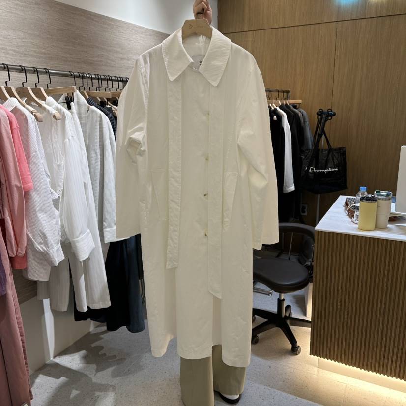 BISHOP/APOINT/3MARCH韓國直郵女裝新款推薦休閑長款風衣BISHOP/APOINT/3MARCH長款風衣