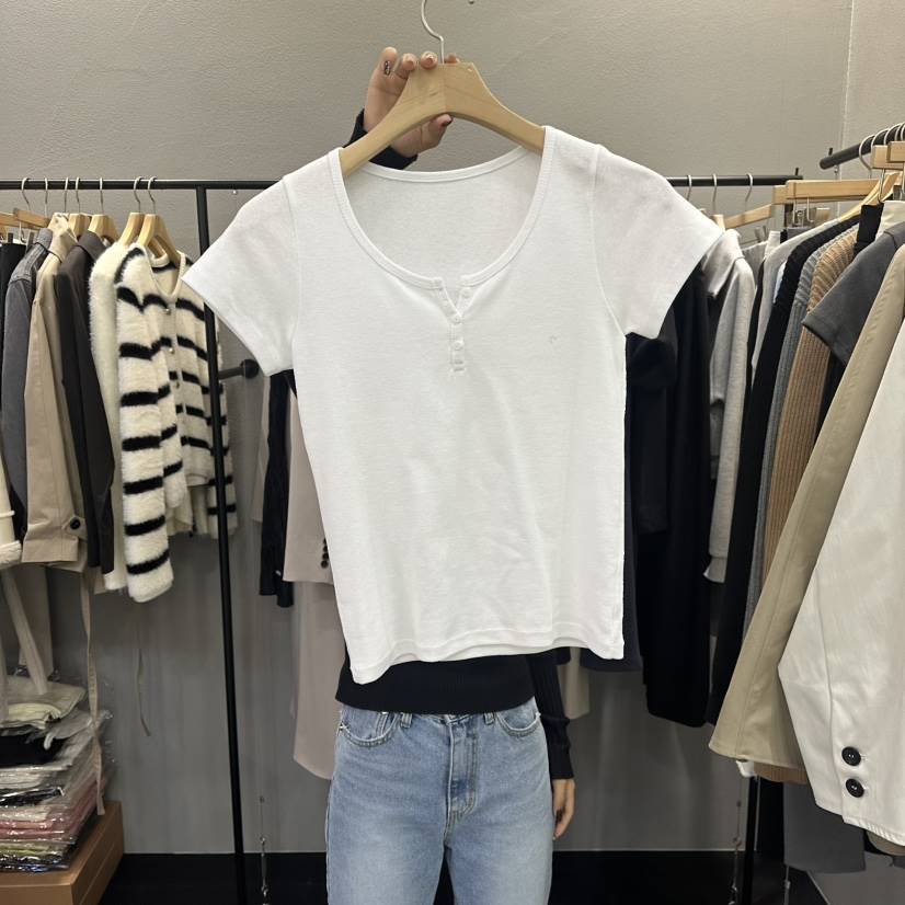 FLAMME TOIT/LUNAMDE韓國代購女裝新款人氣26春夏真品T恤FLAMME TOIT/LUNAMDET恤