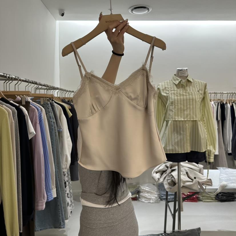 BAGUETTE-P韓國直郵女士新款推薦時尚人氣真品休閑吊帶背心BAGUETTE-P吊帶/背心