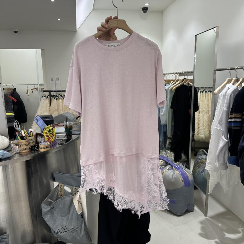 REPELLER韓國直郵女士新款時尚26春夏熱賣職業連衣裙蕾絲REPELLER連衣裙