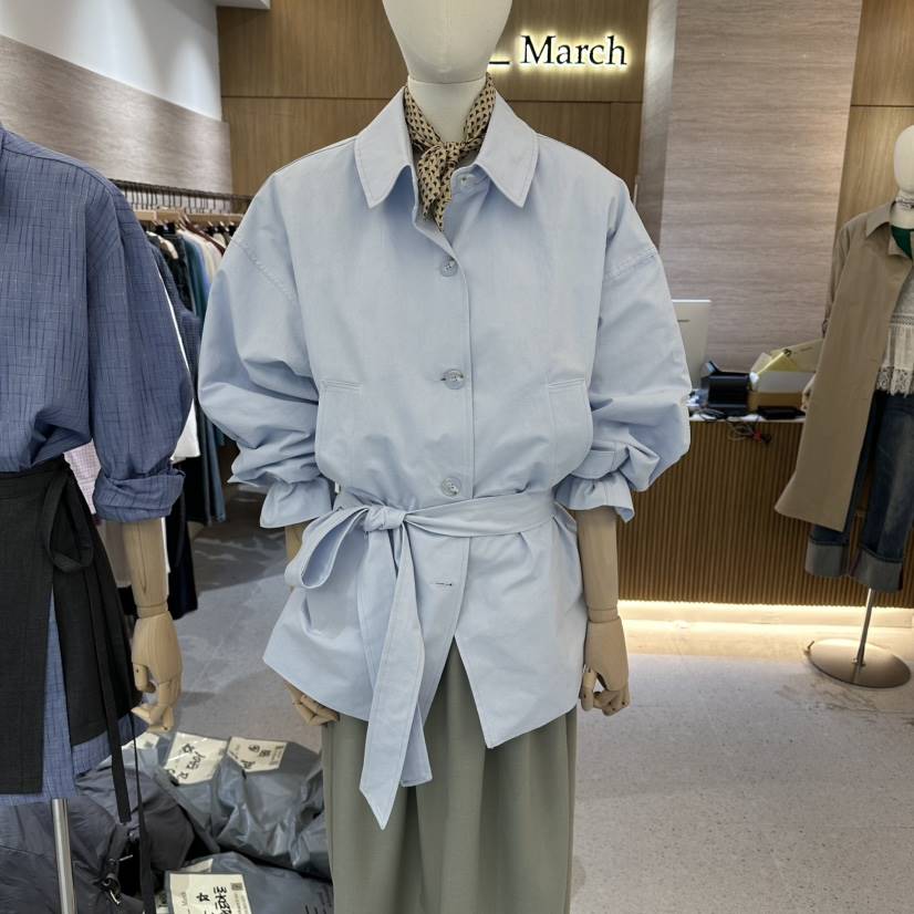 BISHOP/APOINT/3MARCH東大門代購女士新品推薦夾克含腰帶BISHOP/APOINT/3MARCH夾克