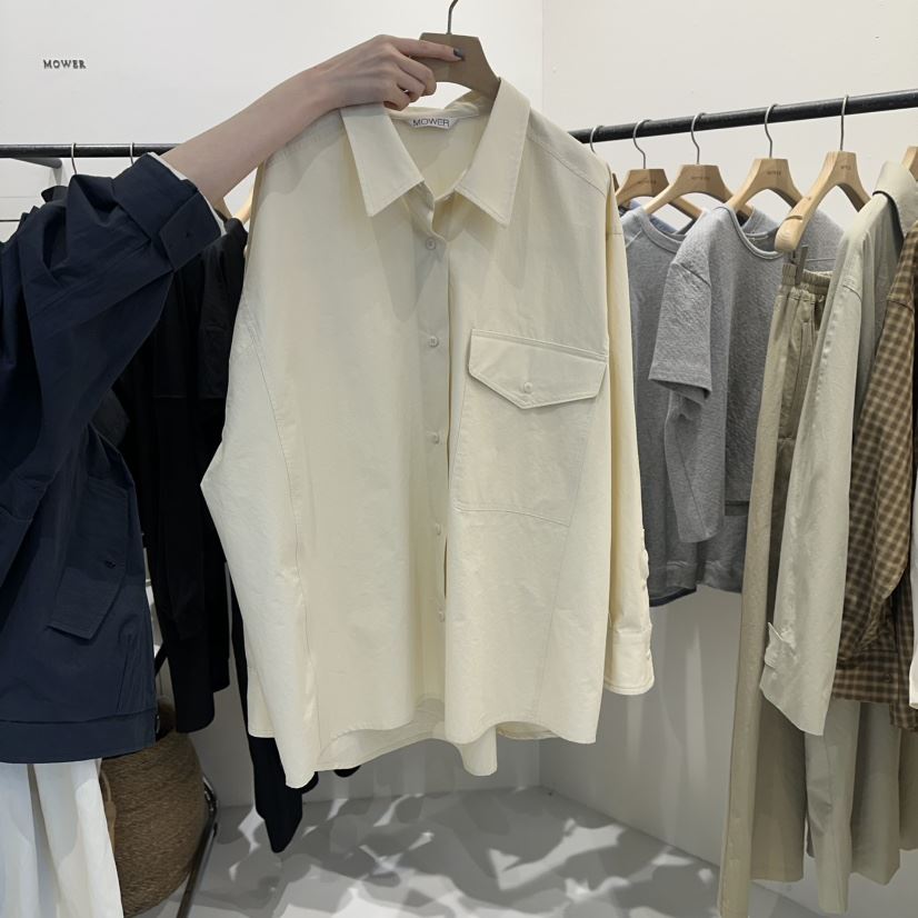 MOWER韓國直郵女裝新款熱賣真品人氣休閑時尚26春夏襯衫蕾絲衫MOWER襯衫/蕾絲衫