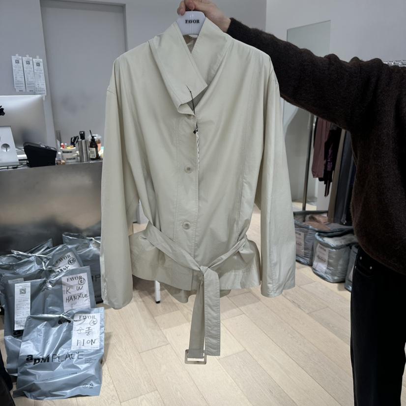 FAVOR-P韓國代購女士新款時尚休閑熱賣推薦真品夾克含腰帶FAVOR-P夾克